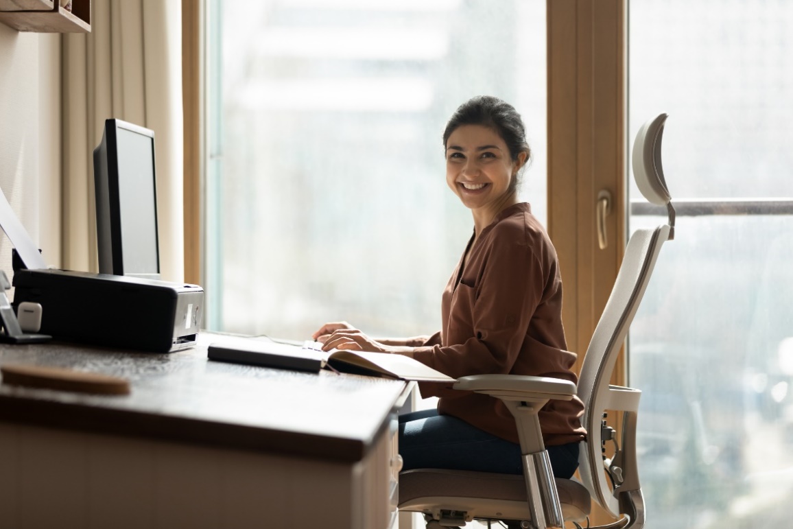 Voorbeeld van een ergonomische bureaustoel