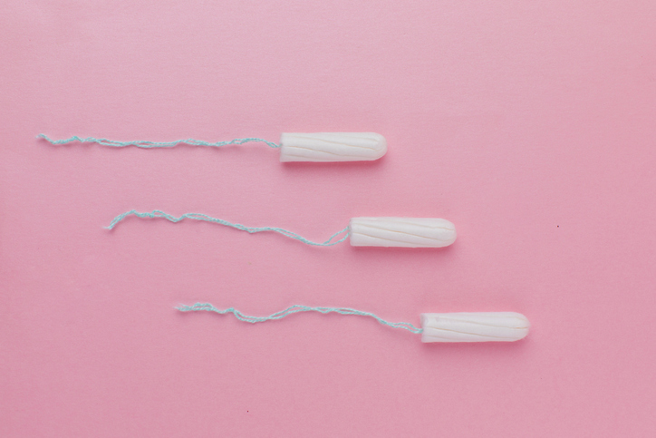 Wegwerp menstruatietampons