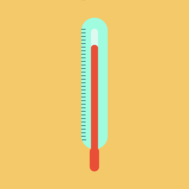 thermometer geeft hoge koorts aan